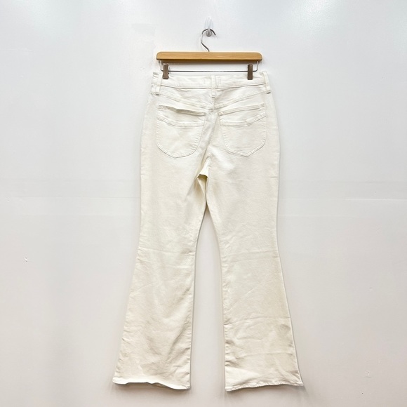 Women's White Flare Jeans - Picture 4 of 6